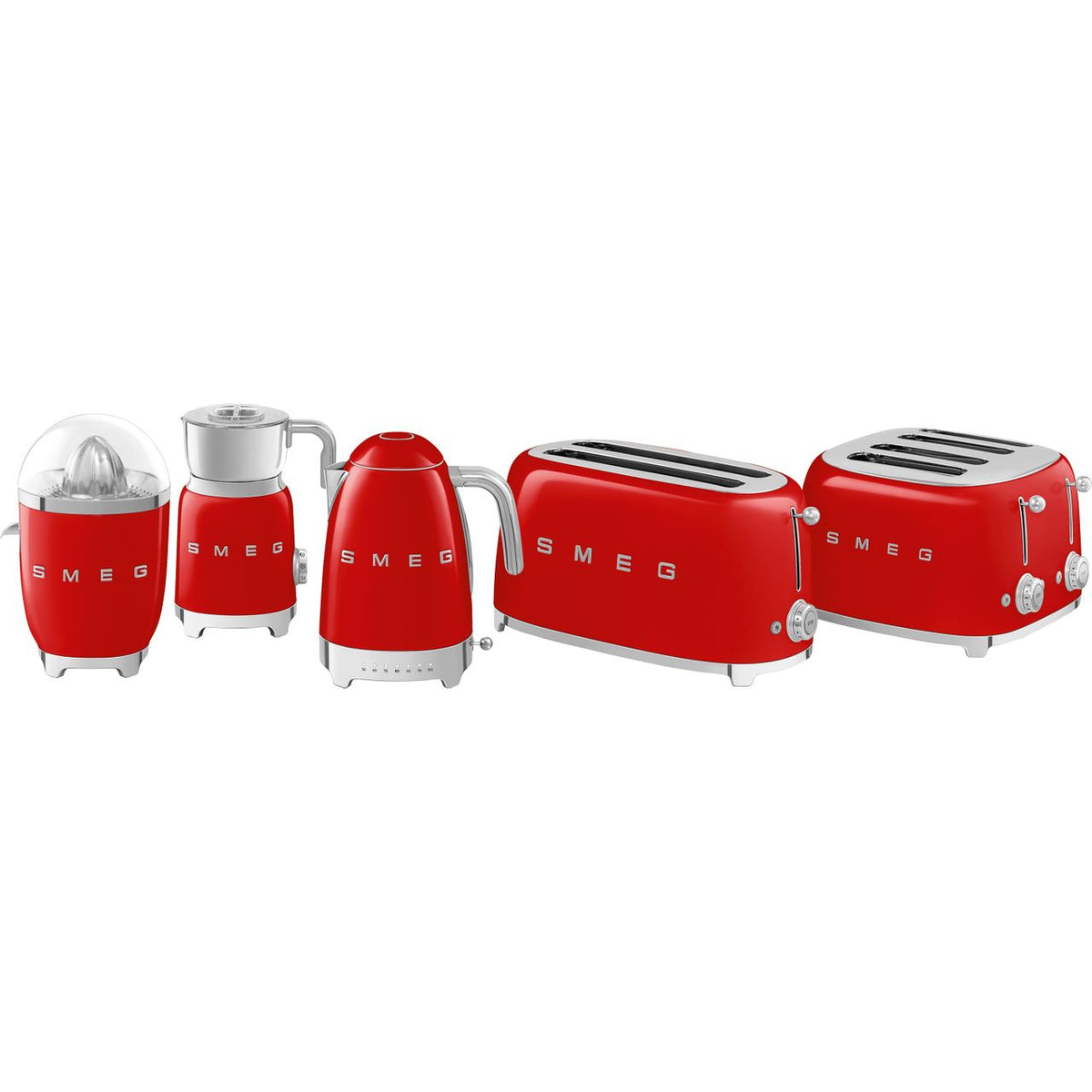 Smeg 50's Retro TSF03RDUK 4 Slice Toaster - Red