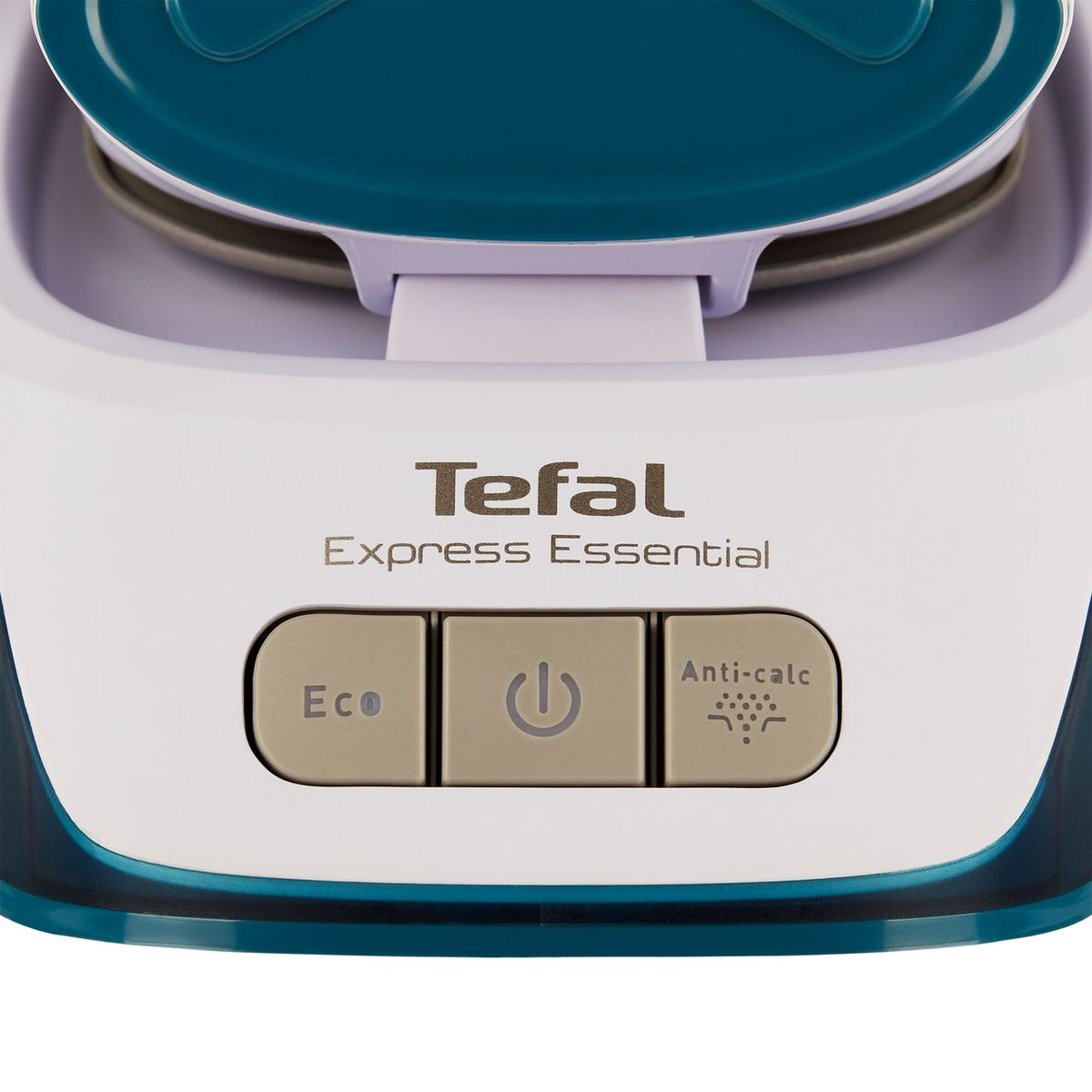 Tefal Express Essential SV6115G0 Pressurised Steam Generator Iron - White - Teal