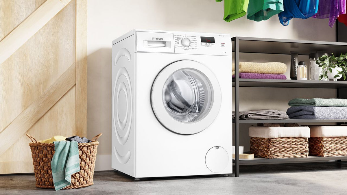 Bosch Series 2 WAJ28001GB 7kg Washing Machine with 1400 rpm - White - B Rated