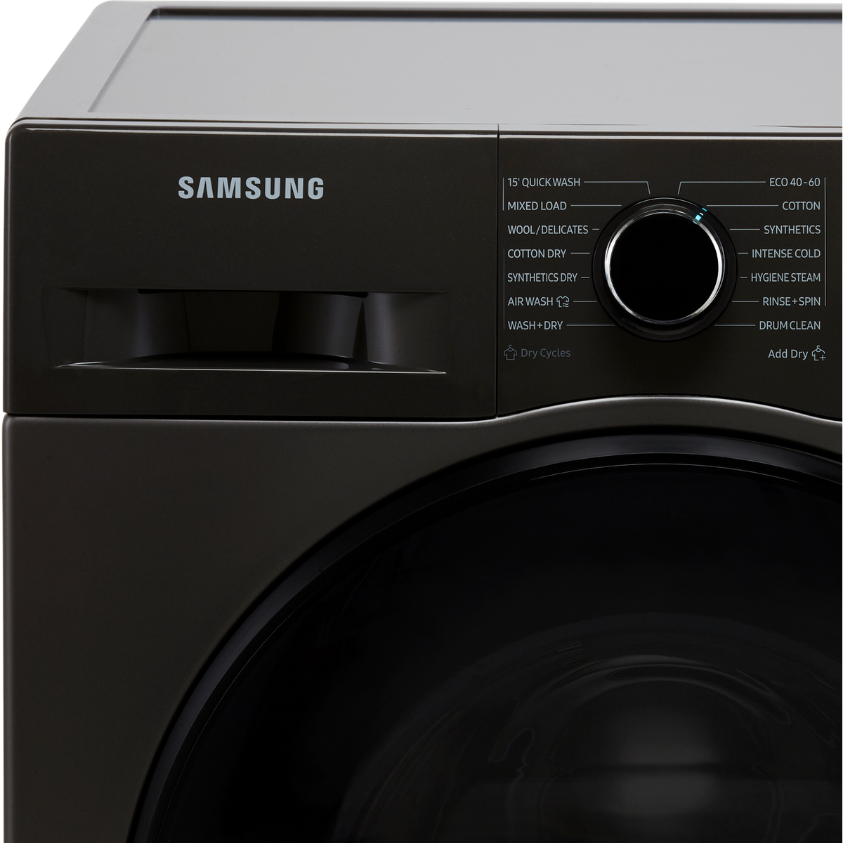 Samsung Series 5 ecobubble™ WD90TA046BX 9Kg - 6Kg Washer Dryer with 1400 rpm - Graphite - E Rated