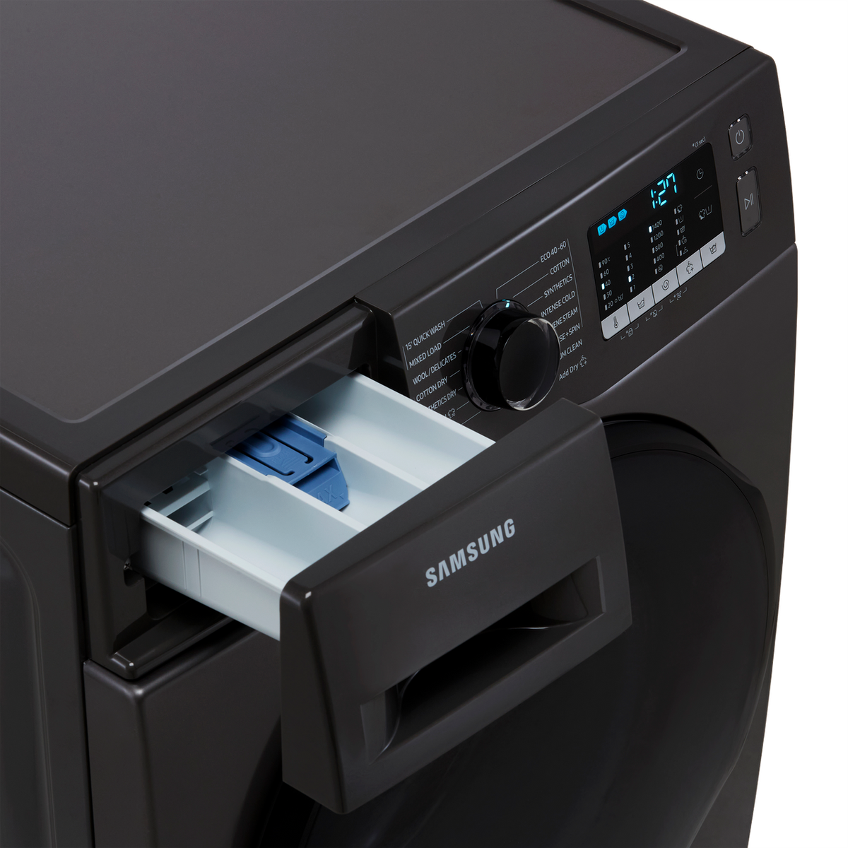 Samsung Series 5 ecobubble™ WD90TA046BX 9Kg - 6Kg Washer Dryer with 1400 rpm - Graphite - E Rated