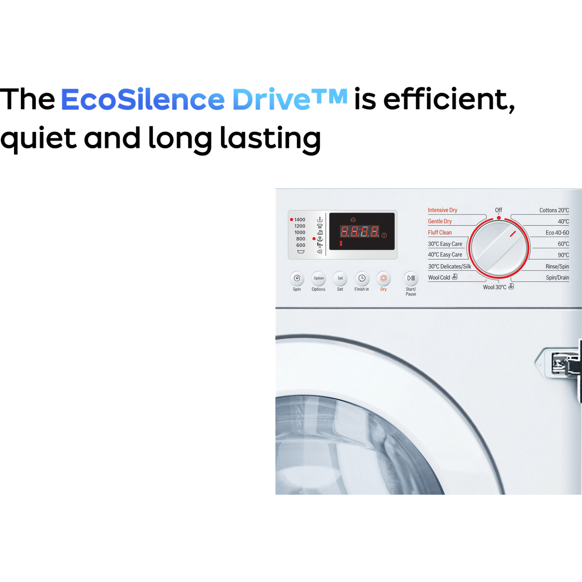 Bosch Series 4 WKD28352GB Integrated 7Kg - 4Kg Washer Dryer with 1355 rpm - White - E Rated