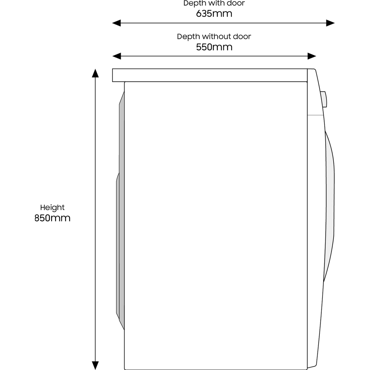 Samsung Series 5+ AddWash™ WW90T554DAW 9kg Washing Machine with 1400 rpm - White - A Rated