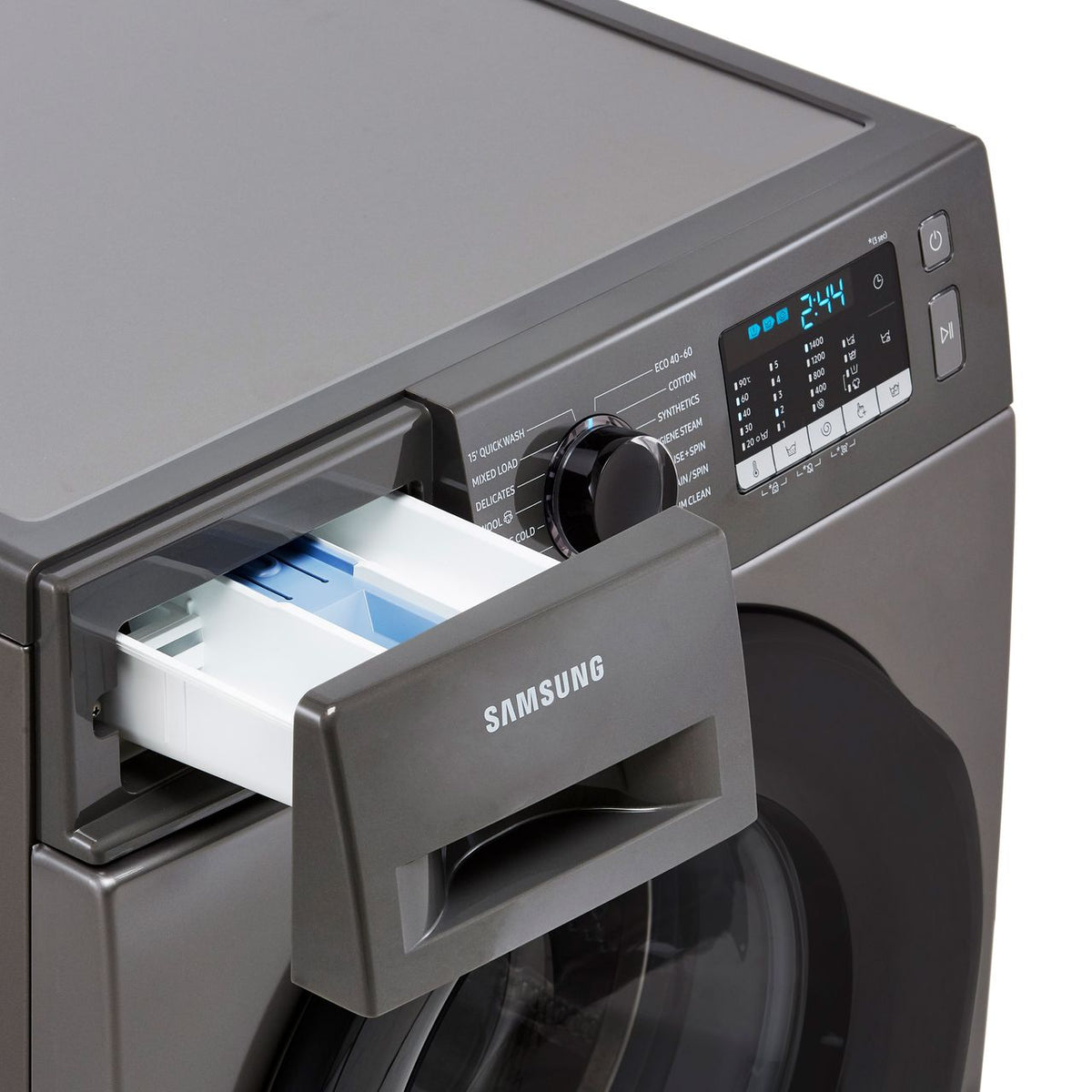 Samsung Series 5 ecobubble™ WW90TA046AX 9kg Washing Machine with 1400 rpm - Graphite - A Rated