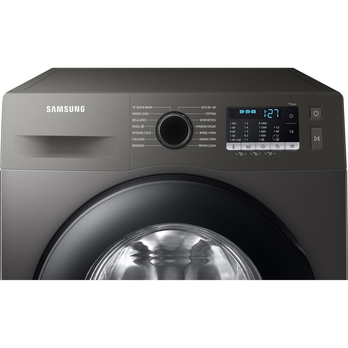 Samsung Series 5 ecobubble™ WW90TA046AX 9kg Washing Machine with 1400 rpm - Graphite - A Rated