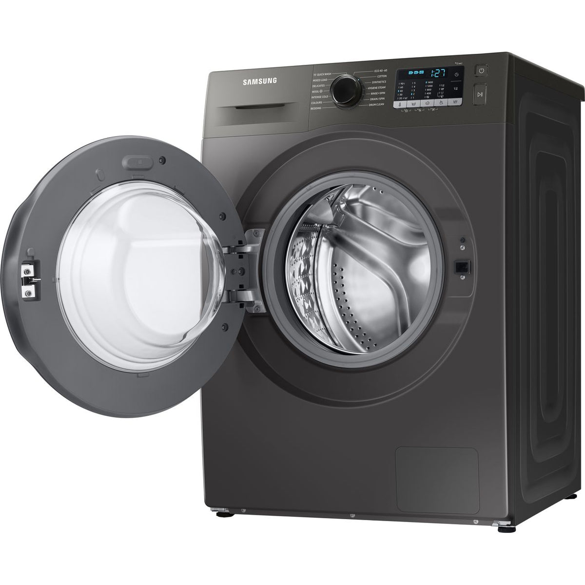 Samsung Series 5 ecobubble™ WW90TA046AX 9kg Washing Machine with 1400 rpm - Graphite - A Rated