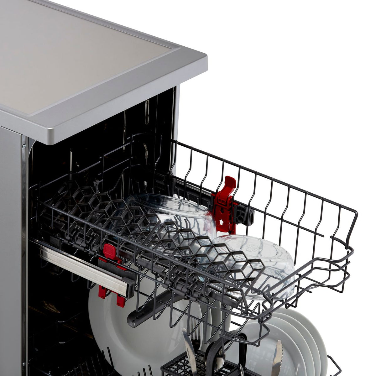 Whirlpool WSFE2B19XUKN Slimline Dishwasher - Stainless Steel - F Rated