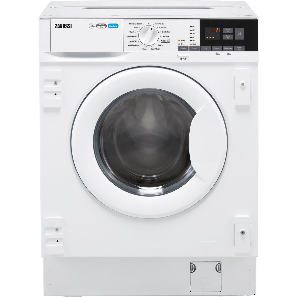 Zanussi Z816WT85BI Integrated 8Kg - 4Kg Washer Dryer with 1600 rpm - White - E Rated