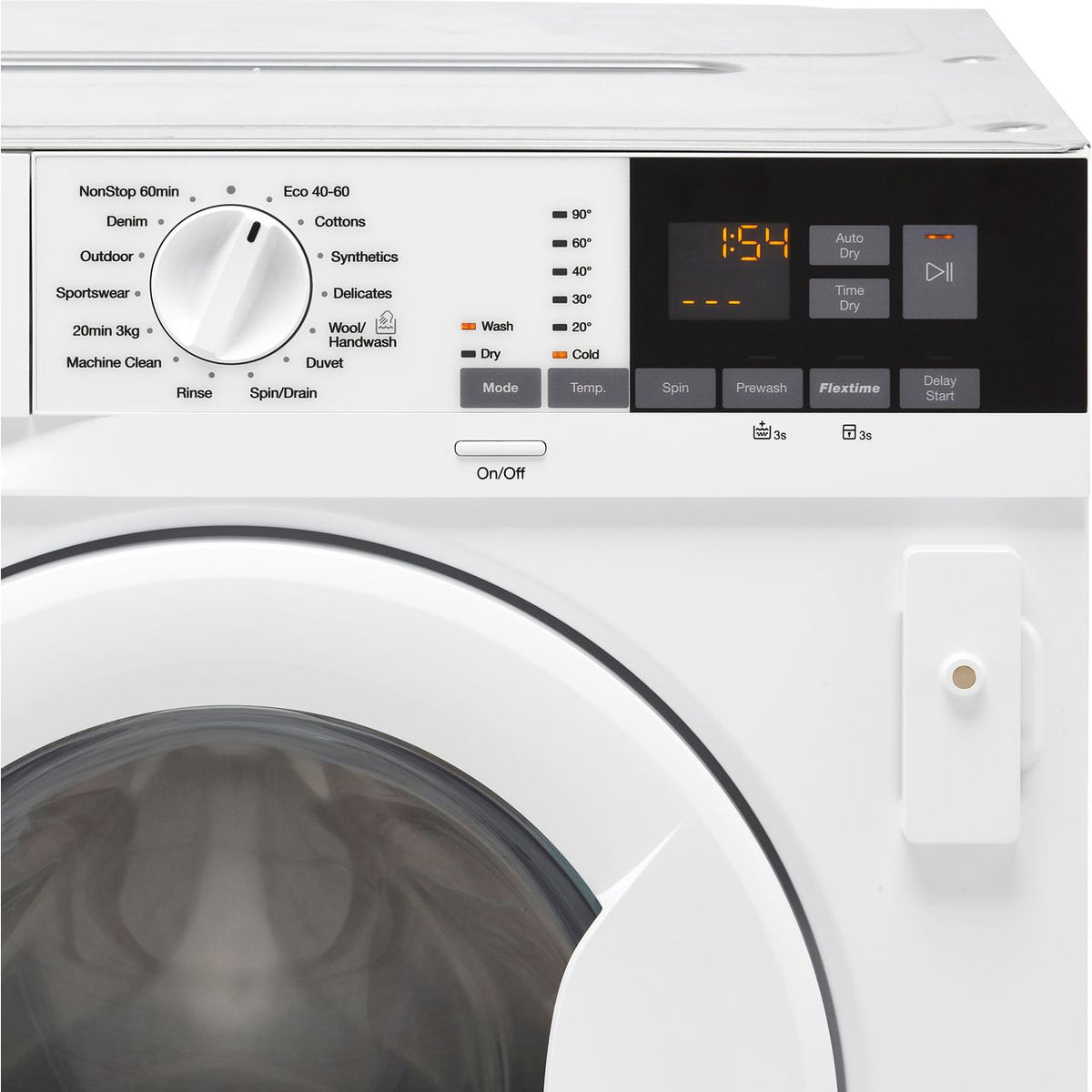 Zanussi Z816WT85BI Integrated 8Kg - 4Kg Washer Dryer with 1600 rpm - White - E Rated