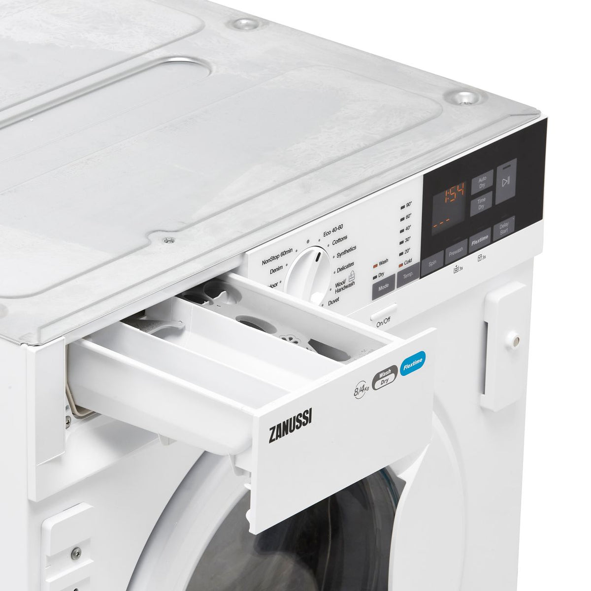 Zanussi Z816WT85BI Integrated 8Kg - 4Kg Washer Dryer with 1600 rpm - White - E Rated