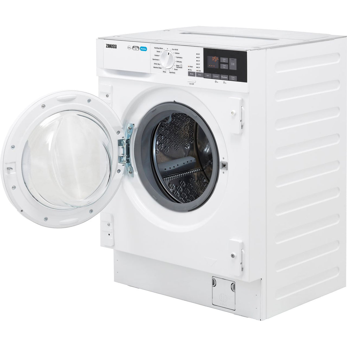 Zanussi Z816WT85BI Integrated 8Kg - 4Kg Washer Dryer with 1600 rpm - White - E Rated