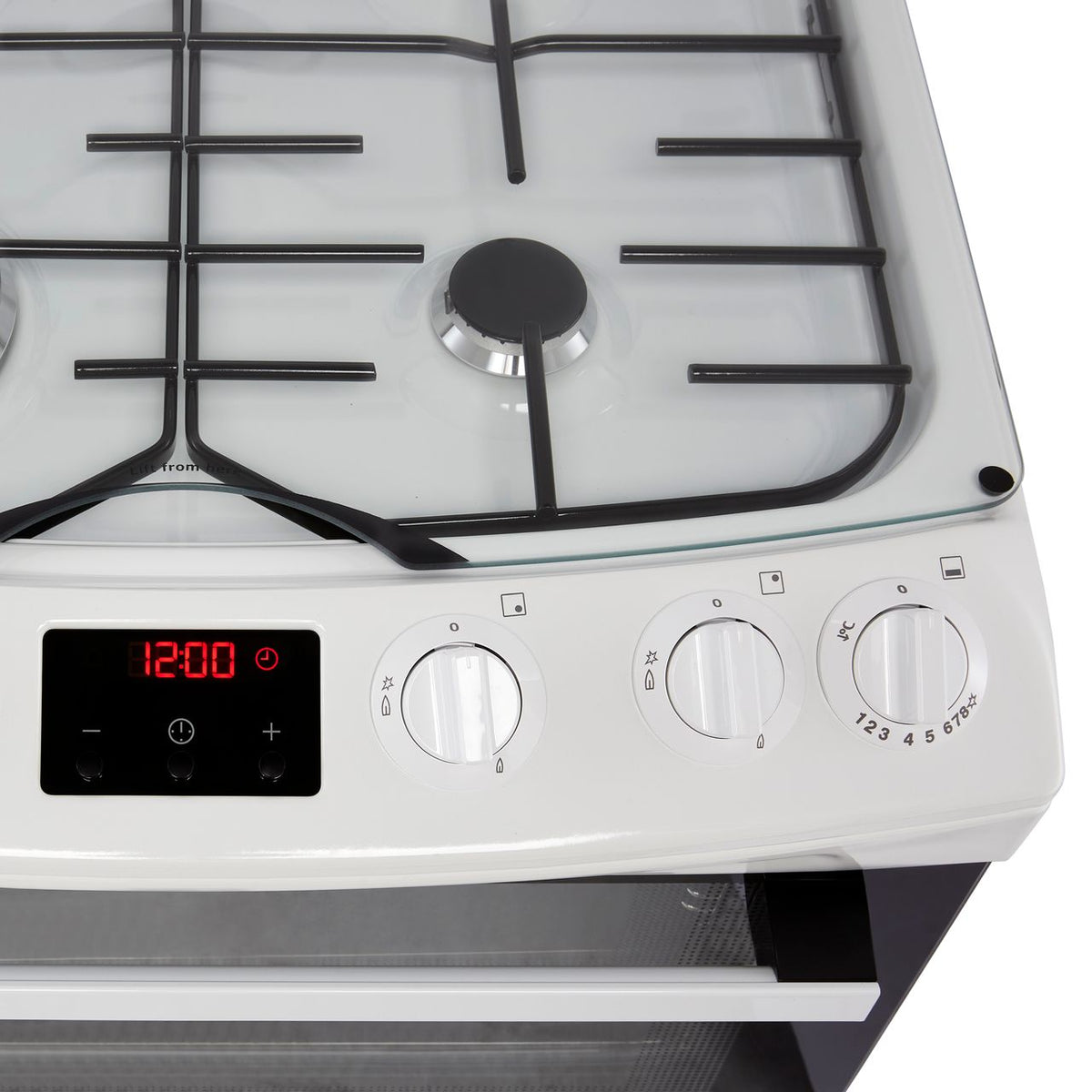 Zanussi ZCG63260WE Gas Cooker with Full Width Electric Grill - White - A-A Rated