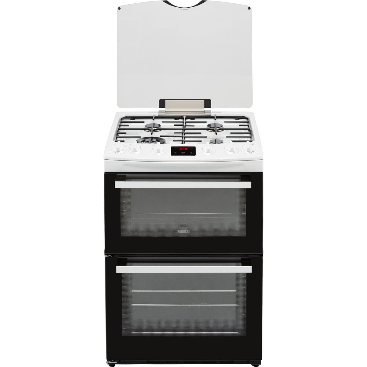 Zanussi ZCG63260WE Gas Cooker with Full Width Electric Grill - White - A-A Rated