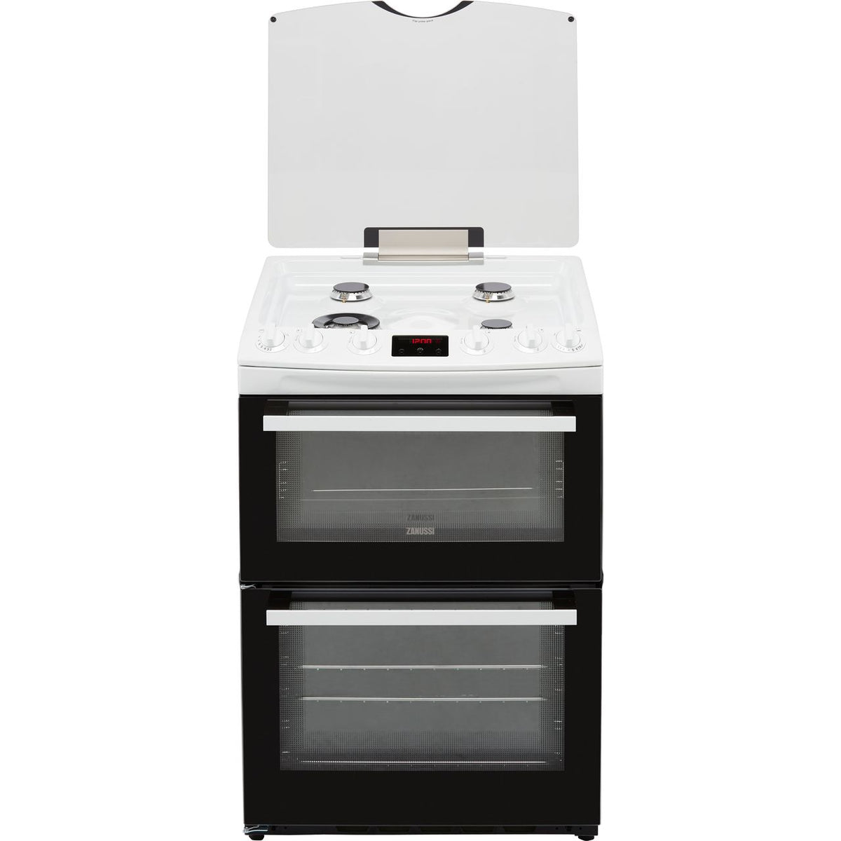 Zanussi ZCG63260WE Gas Cooker with Full Width Electric Grill - White - A-A Rated