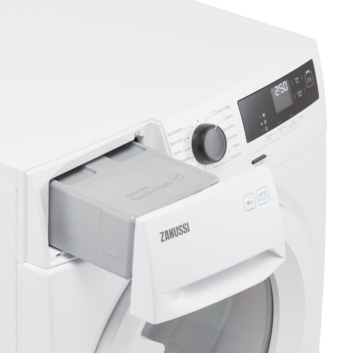 Zanussi ZDH87A2PW 8Kg Heat Pump Tumble Dryer - White - A++ Rated