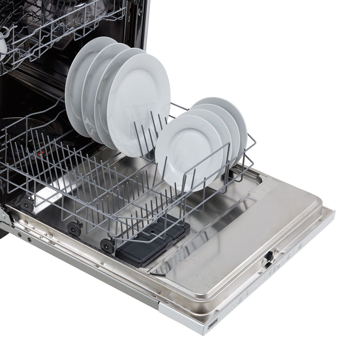 Zanussi ZDLN2621 Fully Integrated Standard Dishwasher - White Control Panel with Sliding Door Fixing Kit - E Rated