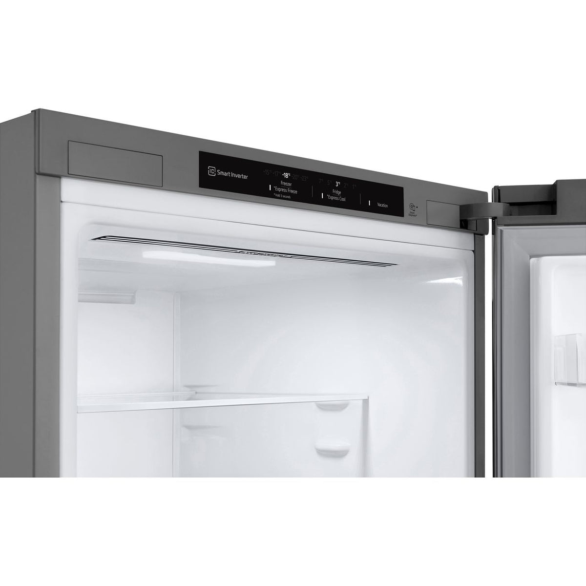 LG NatureFRESH™ GBV3100DPY 60-40 Frost Free Fridge Freezer - Prime Silver - D Rated