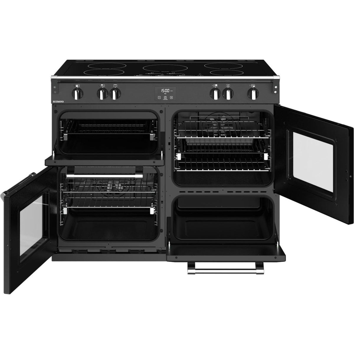 Stoves Richmond ST RICH S1100Ei MK22 ANT 100cm Electric Range Cooker with Induction Hob - Anthracite - A Rated