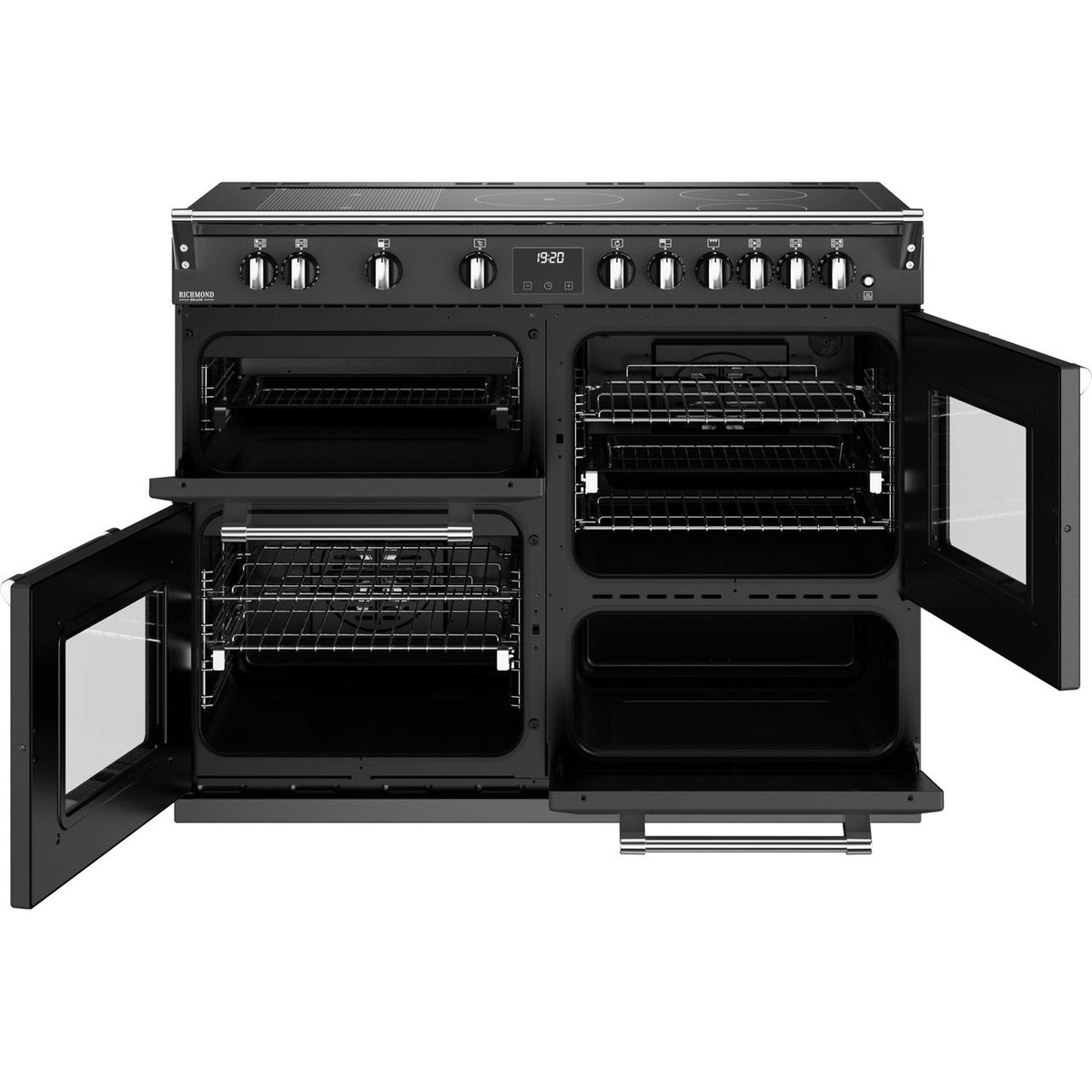 Stoves Richmond Deluxe ST DX RICH D1100Ei RTY AGR Electric Range Cooker with Induction Hob - Anthracite - A Rated