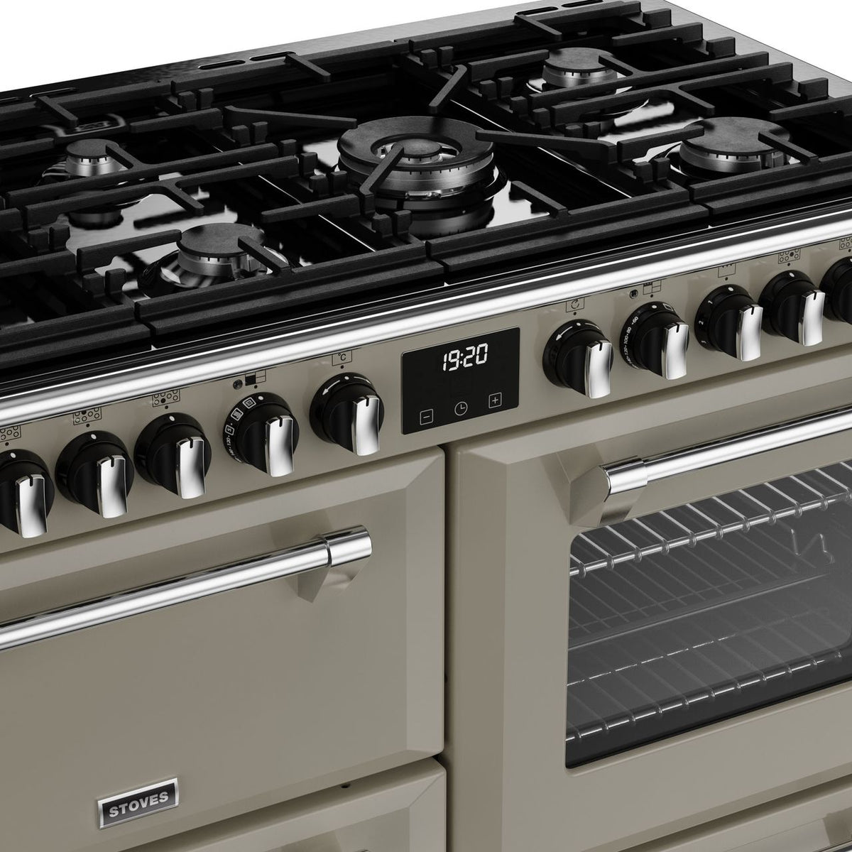 Stoves Richmond Deluxe ST DX RICH D1100DF PMU Dual Fuel Range Cooker - Porcini Mushroom - A Rated