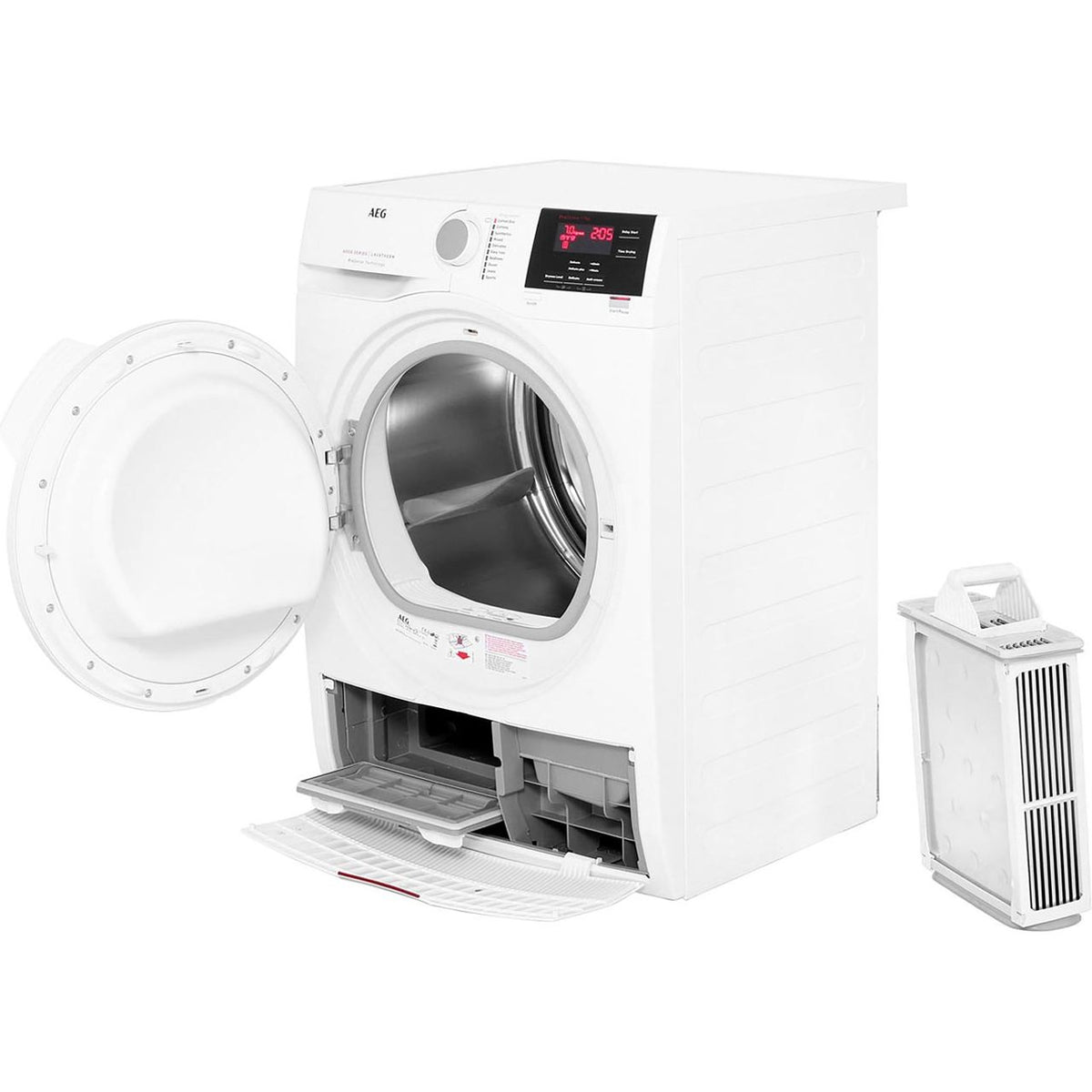 AEG ProSense® Technology T6DBG720N 7Kg Condenser Tumble Dryer - White - B Rated