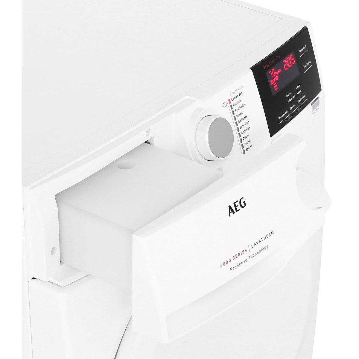 AEG ProSense® Technology T6DBG720N 7Kg Condenser Tumble Dryer - White - B Rated