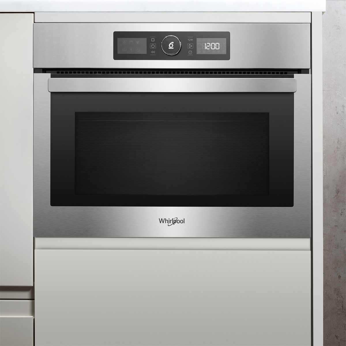 Whirlpool Absolute AMW9615-IXUK Built In Combination Microwave Oven - Stainless Steel