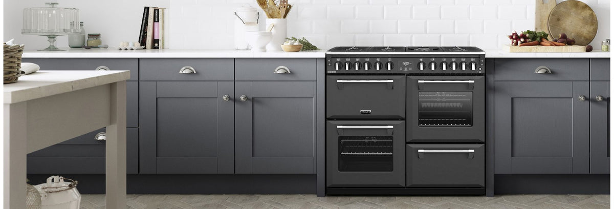 Stoves Richmond ST RICH S1000DF MK22 ANT 100cm Dual Fuel Range Cooker - Anthracite - A Rated