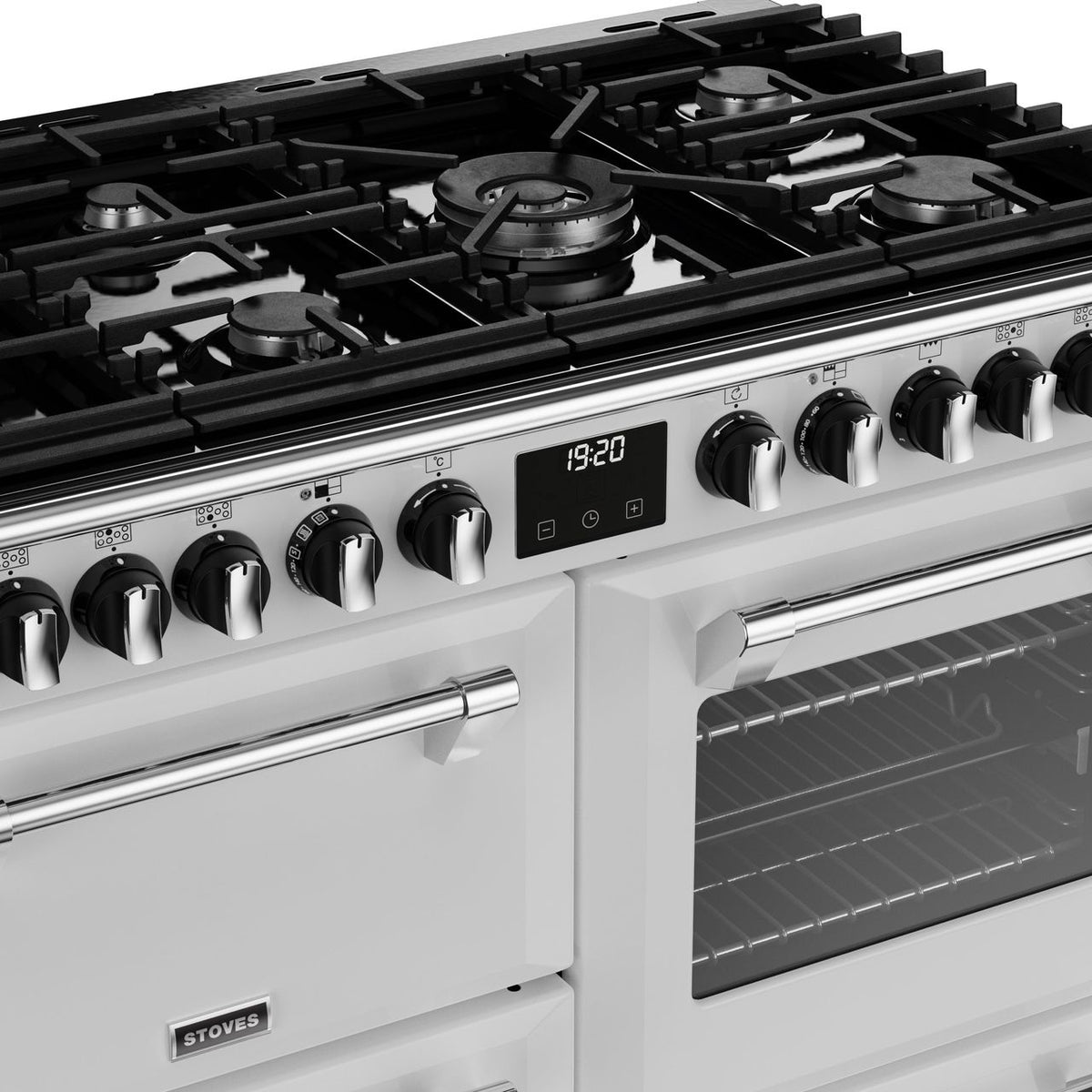 Stoves Richmond Deluxe ST DX RICH D1000DF IWH Dual Fuel Range Cooker - Ice White - A Rated