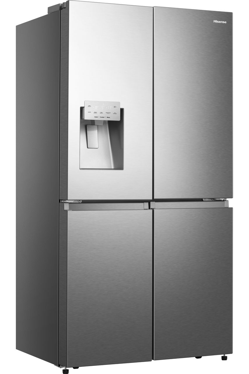 Hisense RQ760N4SASE Wifi Connected Non-Plumbed Total No Frost American Fridge Freezer - Stainless Steel - E Rated