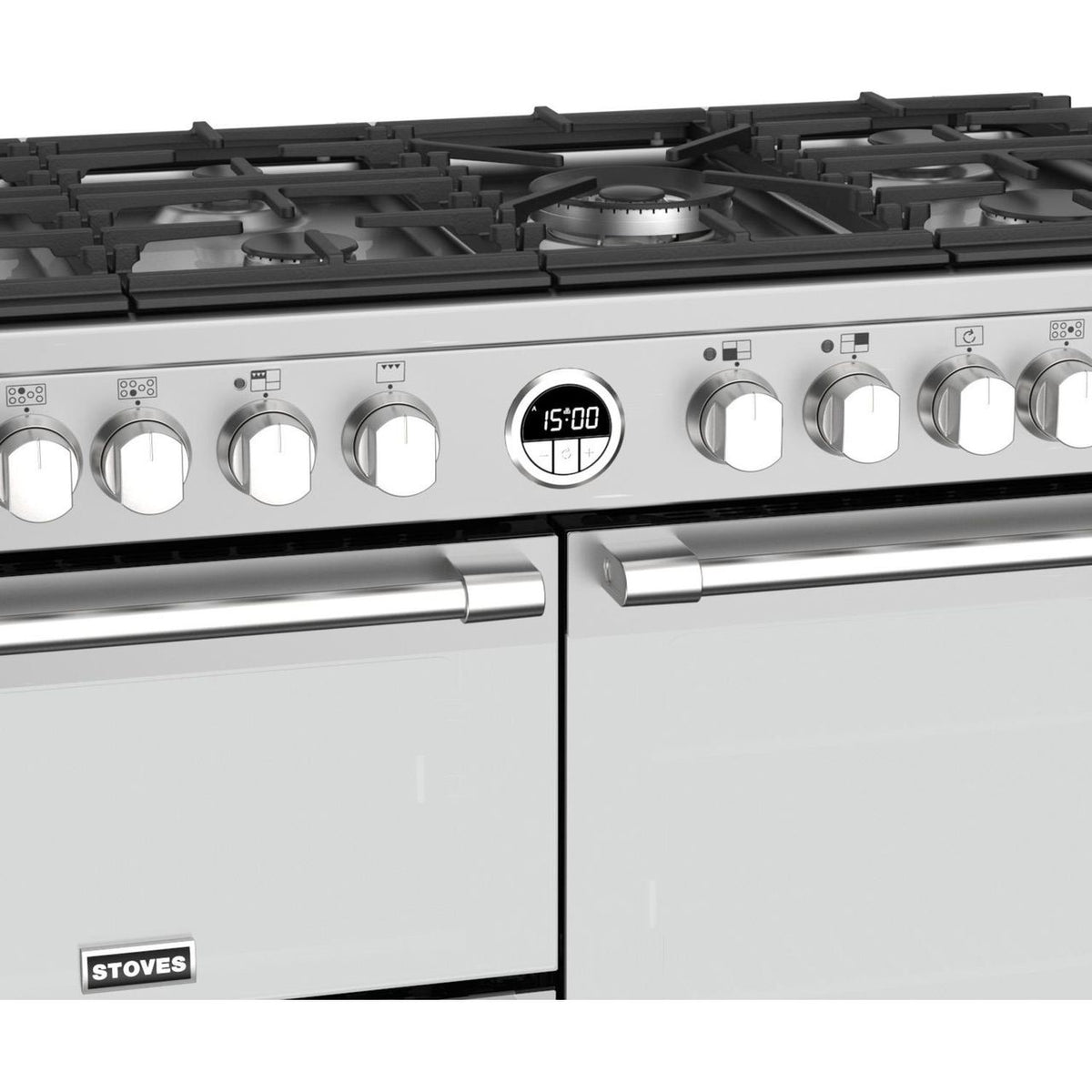 Stoves Sterling ST STER S1000DF MK22 SS 100cm Dual Fuel Range Cooker - Stainless Steel - A Rated