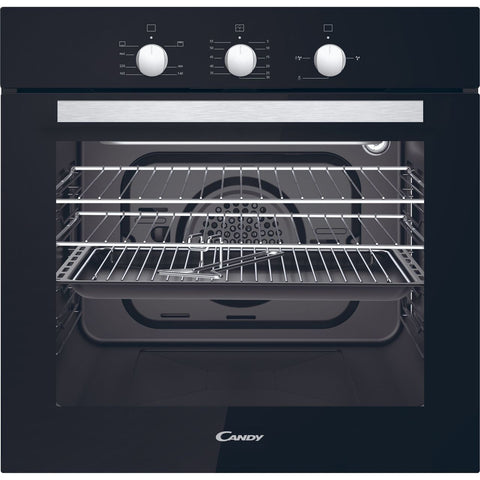 Candy OCGF12B Built In Gas Single Oven - Black - A+ Rated