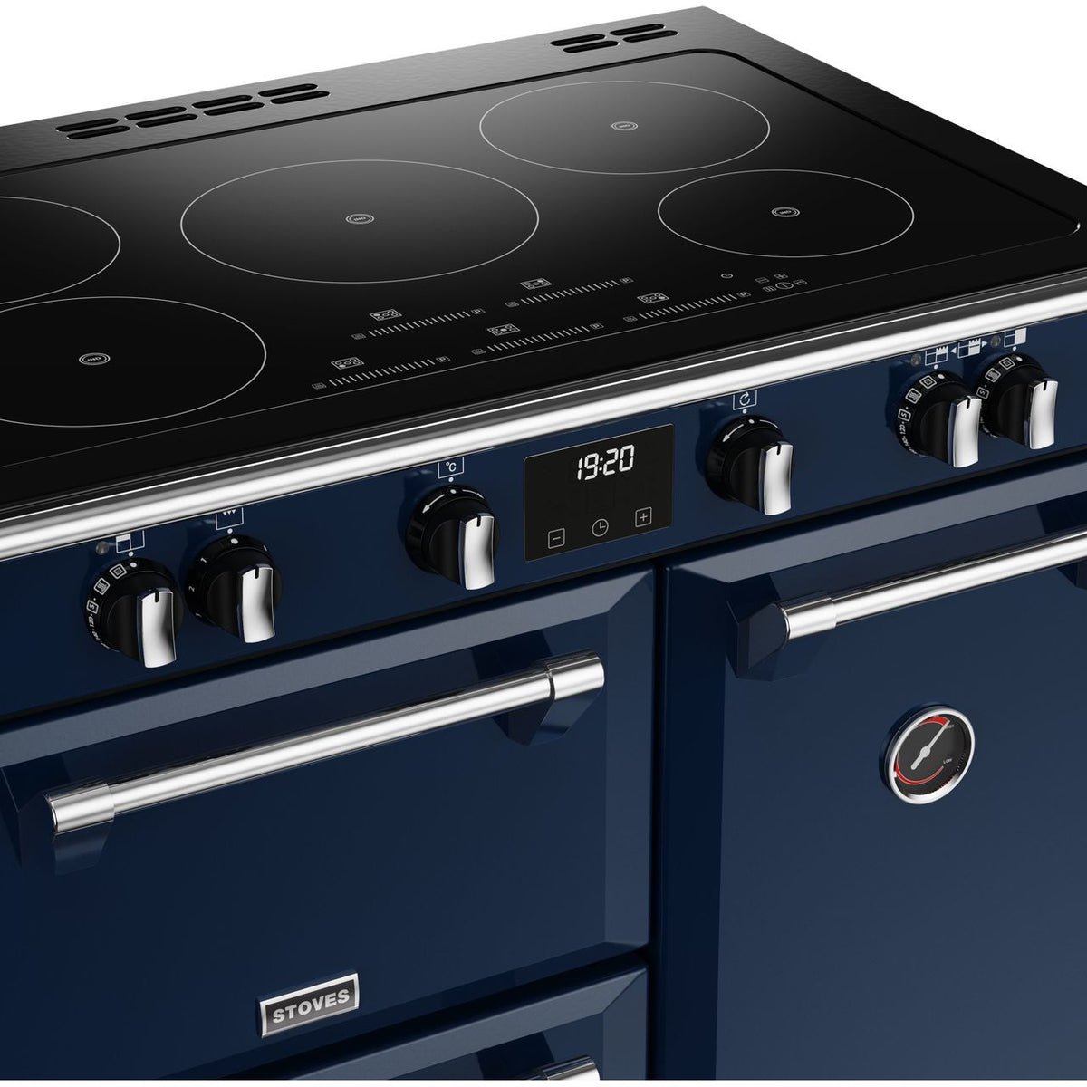 Stoves Richmond Deluxe ST DX RICH D900Ei TCH MBL Electric Range Cooker with Induction Hob - Midnight Blue - A-A Rated