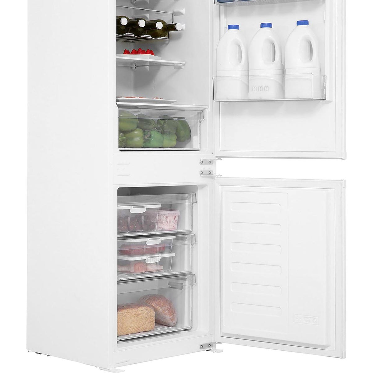 Beko BCSD173 Integrated 70-30 Fridge Freezer with Sliding Door Fixing Kit - White - F Rated