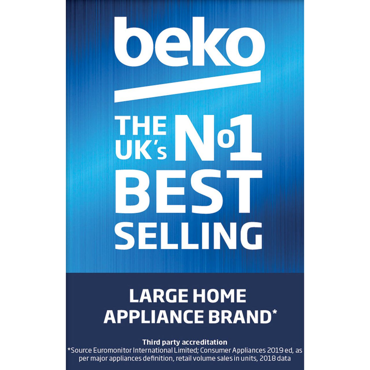 Beko DIS16R10 Fully Integrated Slimline Dishwasher - Silver Control Panel with Fixed Door Fixing Kit - E Rated