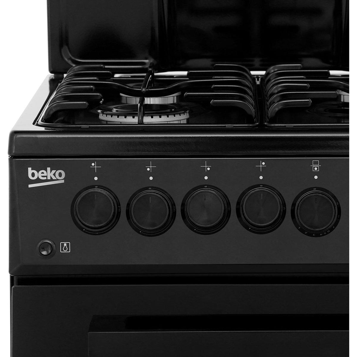 Beko KA52NEK 50cm Gas Cooker with Full Width Gas Grill - Black - A Rated