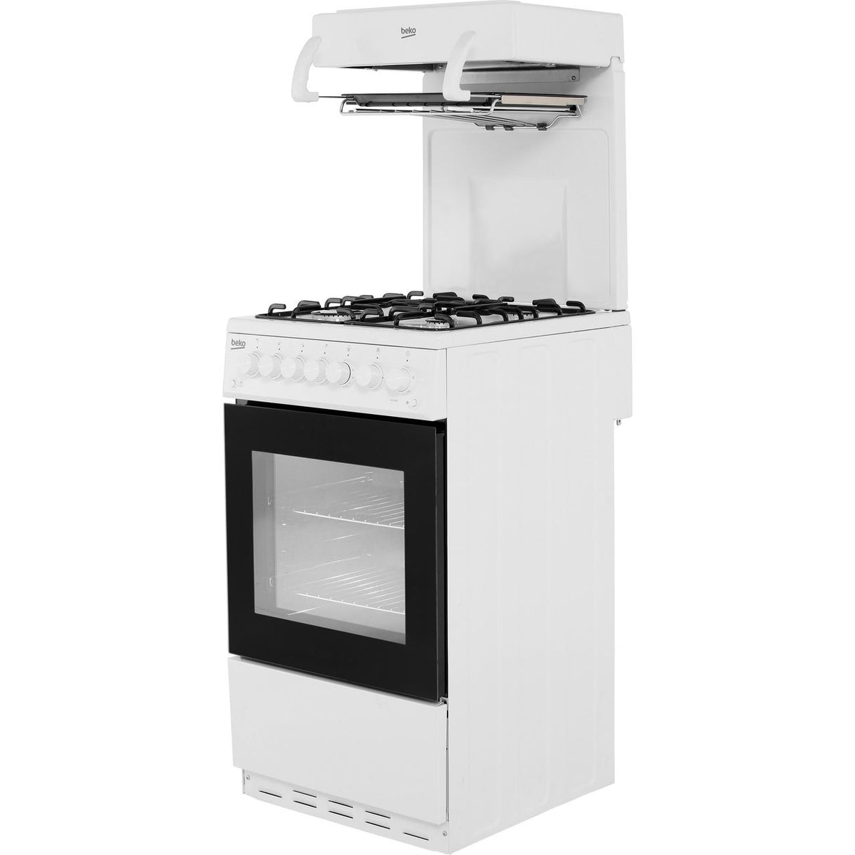 Beko KA52NEW 50cm Gas Cooker with Full Width Gas Grill - White - A Rated