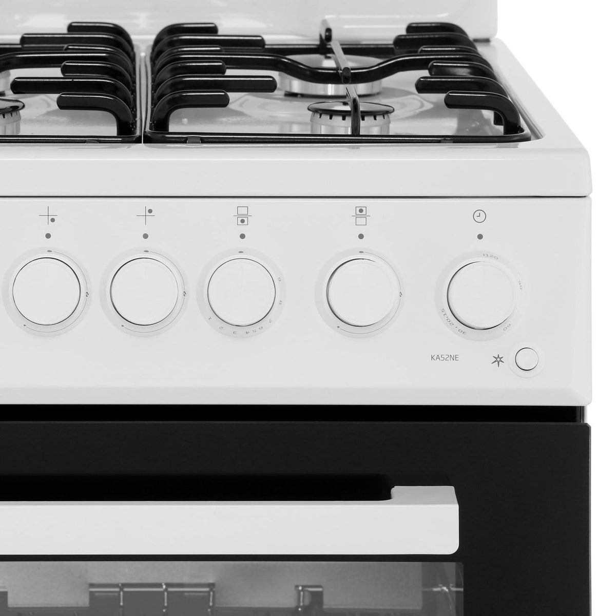 Beko KA52NEW 50cm Gas Cooker with Full Width Gas Grill - White - A Rated