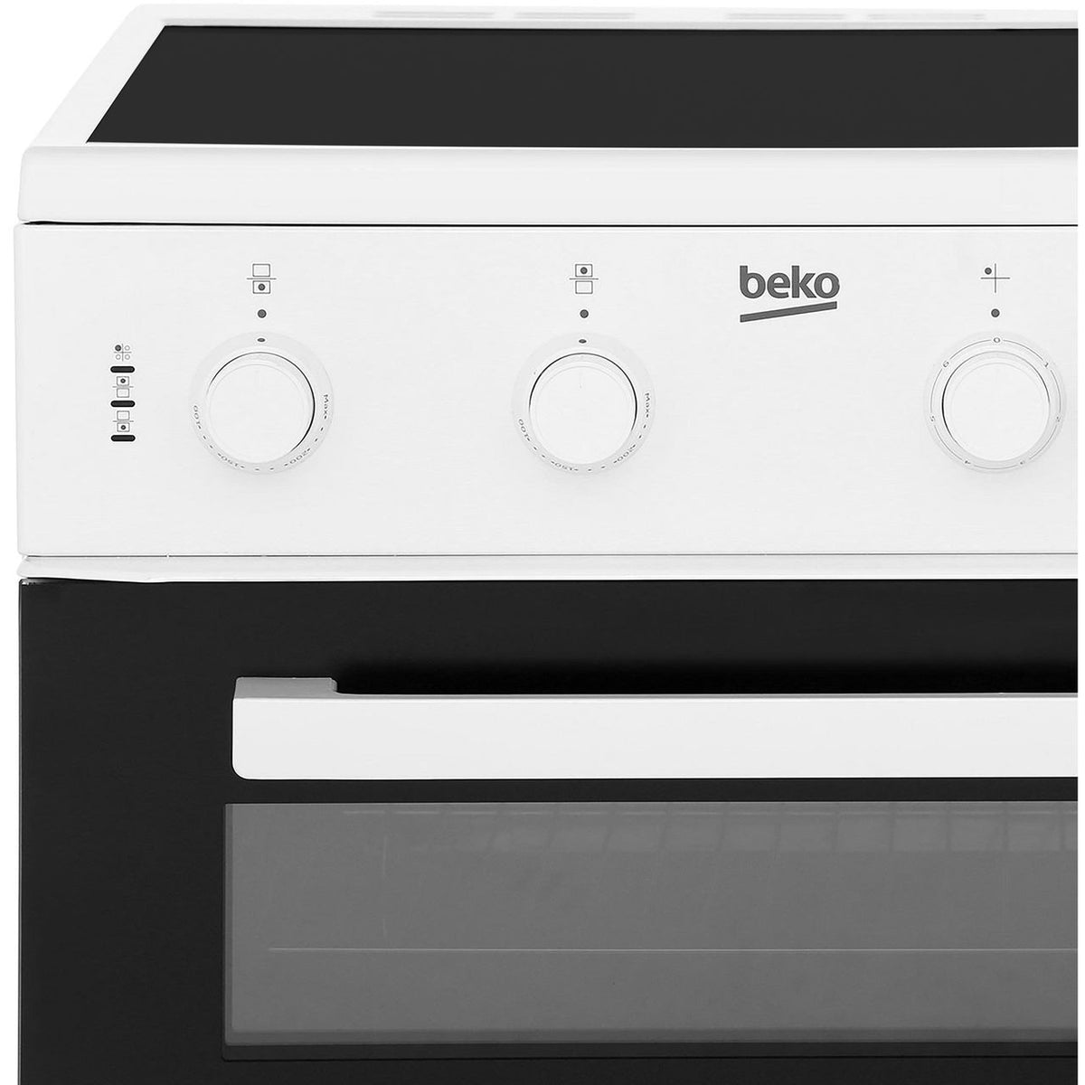 Beko KDC611W 60cm Electric Cooker with Ceramic Hob - White - A-A Rated