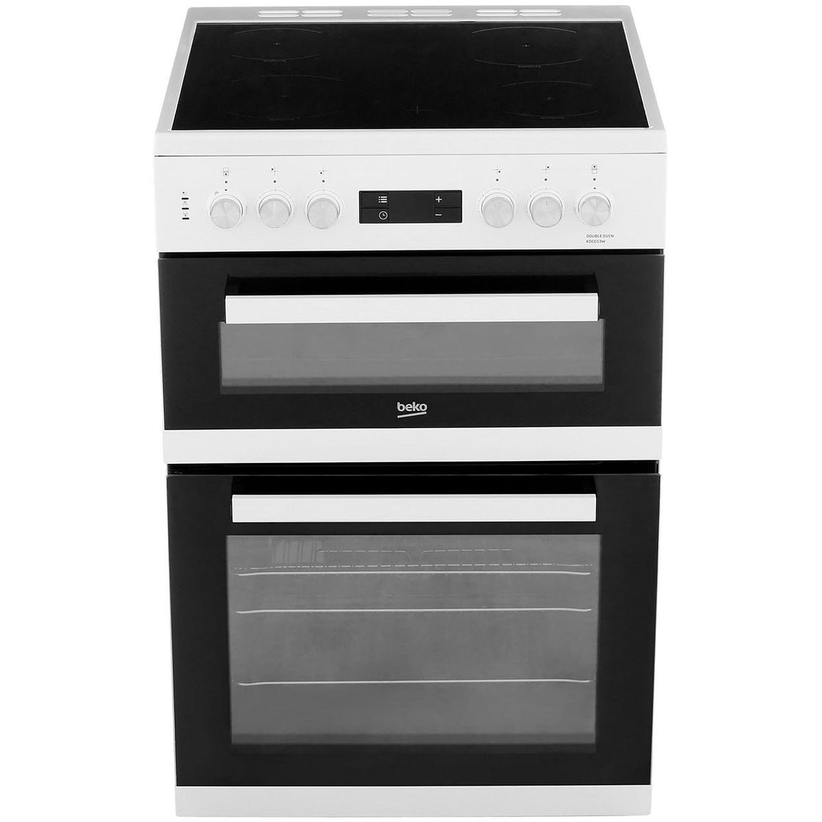 Beko KDC653W 60cm Electric Cooker with Ceramic Hob - White - A-A Rated