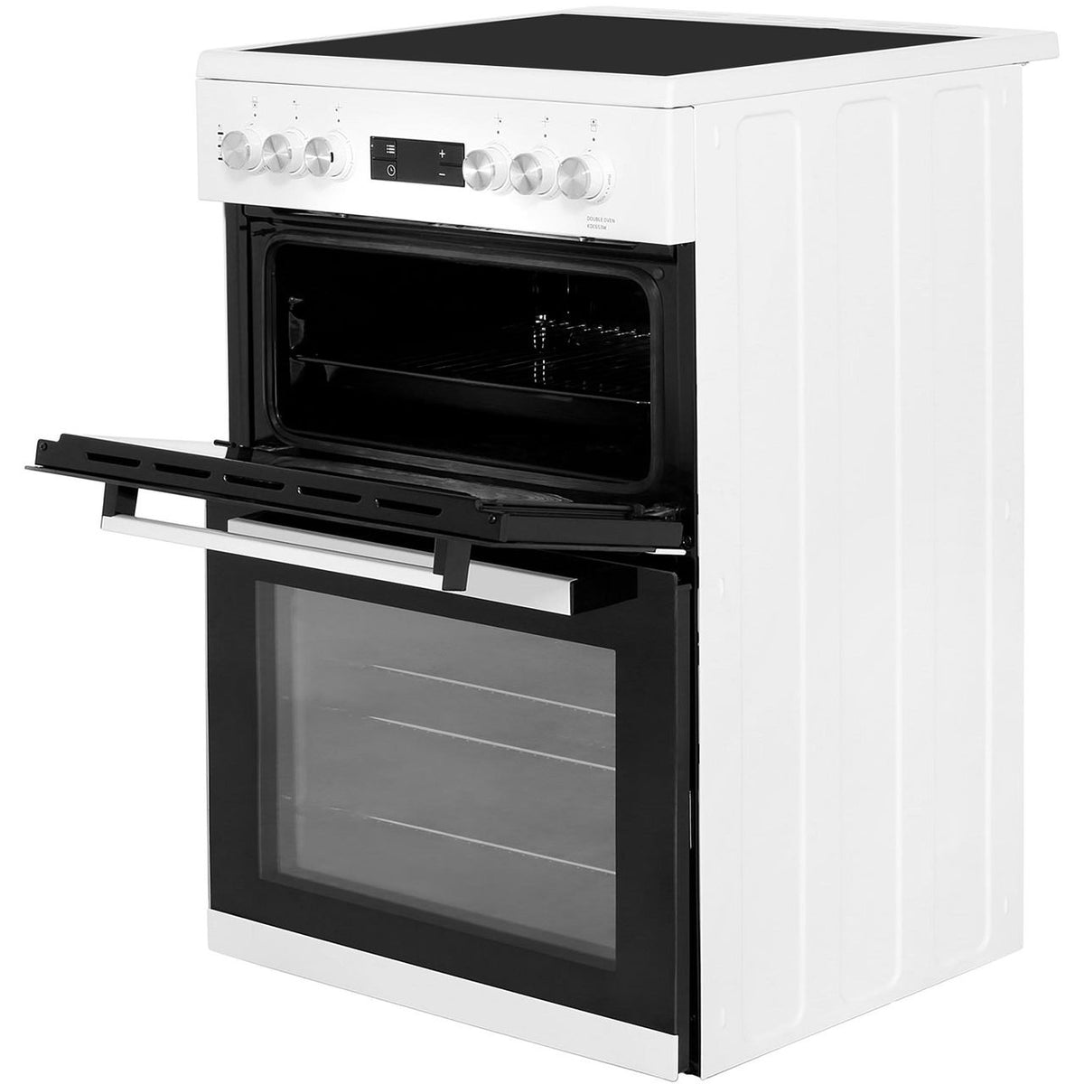 Beko KDC653W 60cm Electric Cooker with Ceramic Hob - White - A-A Rated