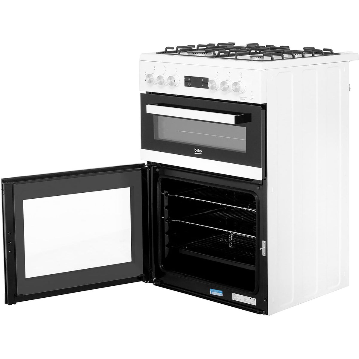 Beko KDDF653W 60cm Dual Fuel Cooker - White - A-A Rated