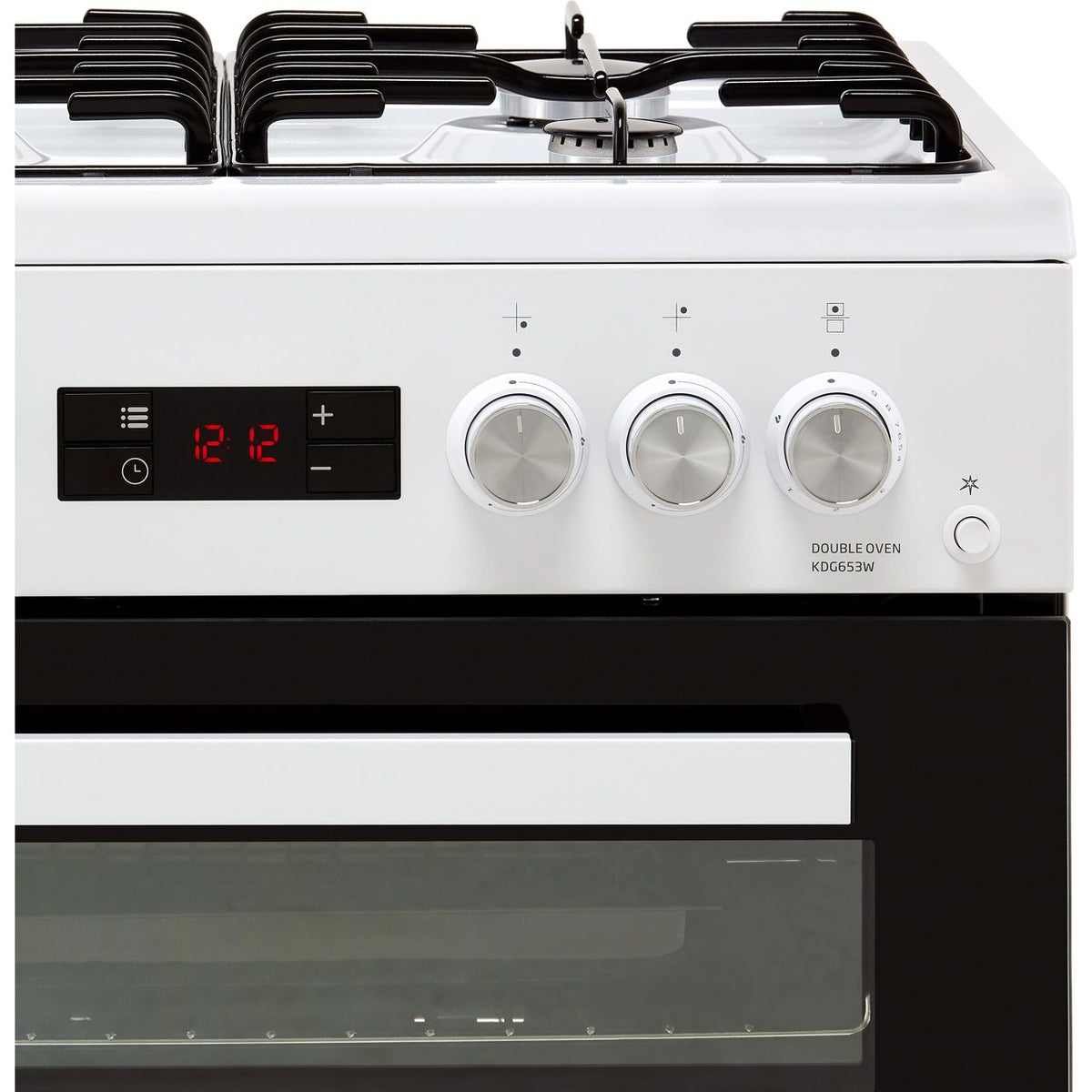 Beko KDG653W 60cm Gas Cooker with Full Width Gas Grill - White - A+-A Rated