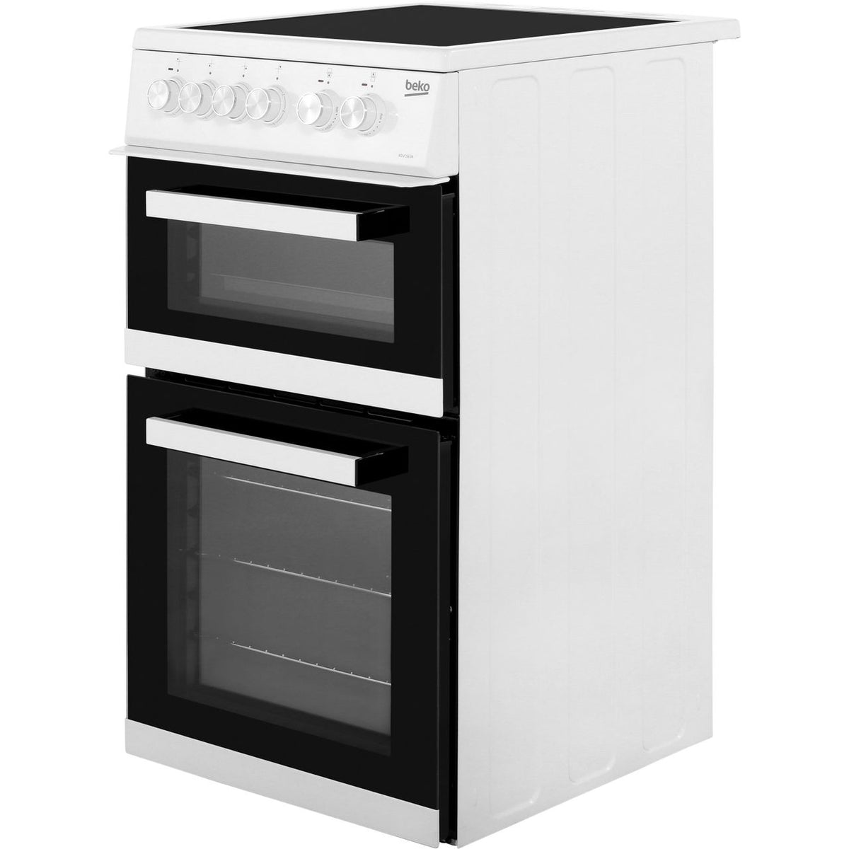 Beko KDVC563AW 50cm Electric Cooker with Ceramic Hob - White - A-A Rated