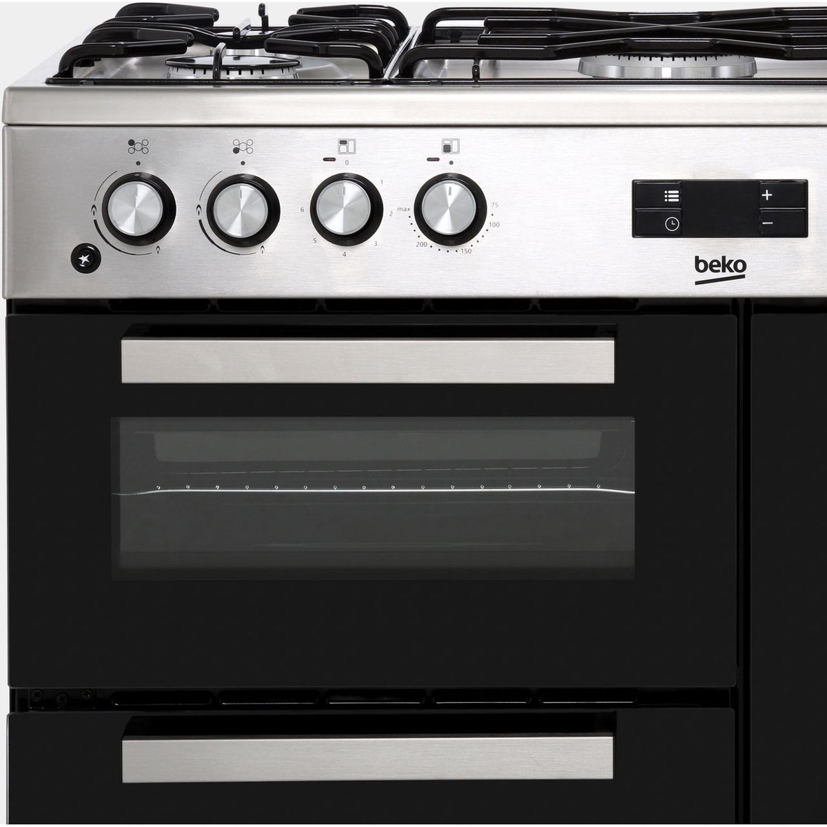 Beko KDVF90X 90cm Dual Fuel Range Cooker - Stainless Steel - A-A Rated