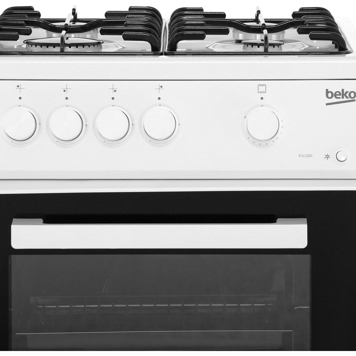 Beko KSG580W 50cm Gas Cooker - White - A Rated