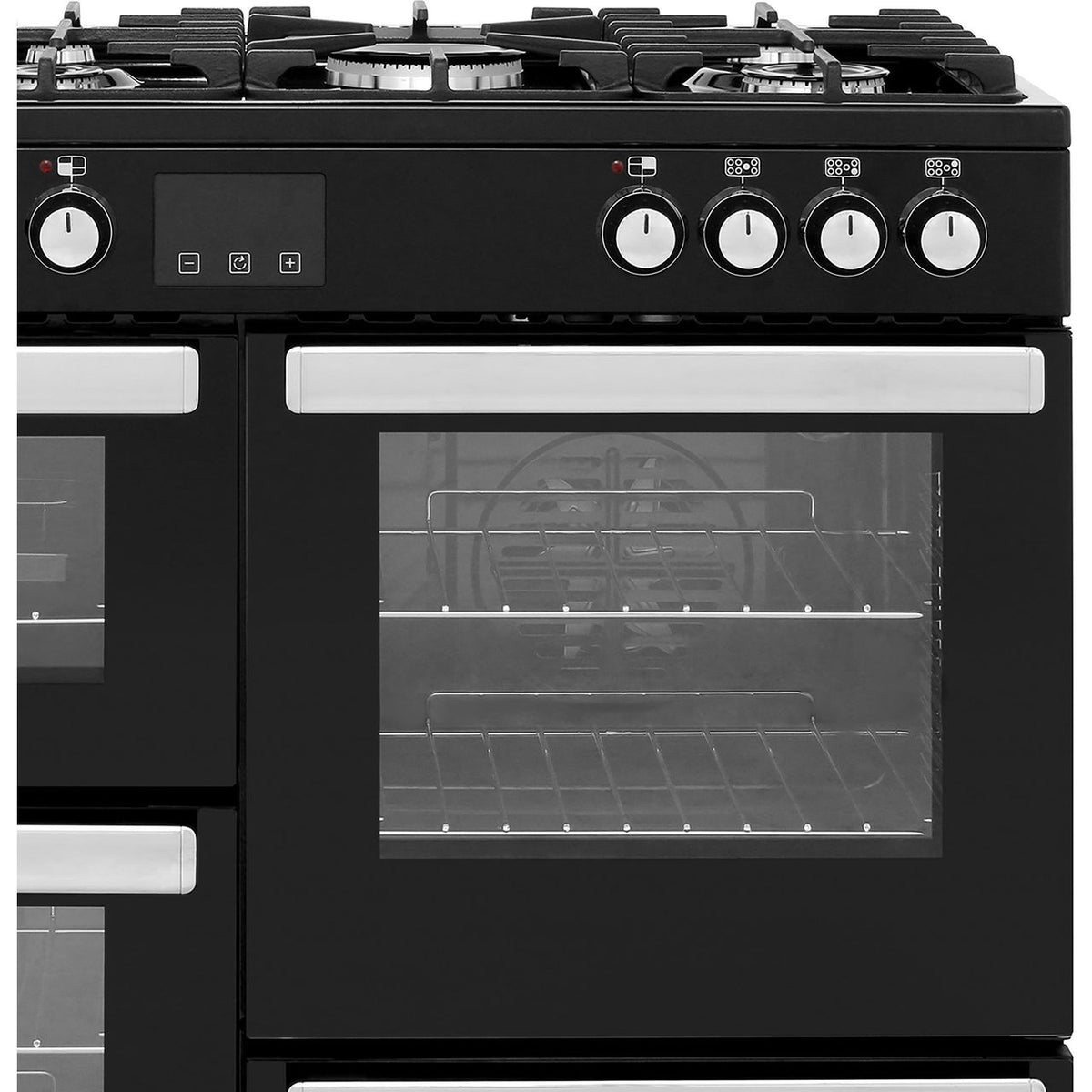 Belling Cookcentre100DFT 100cm Dual Fuel Range Cooker - Black - A-A Rated