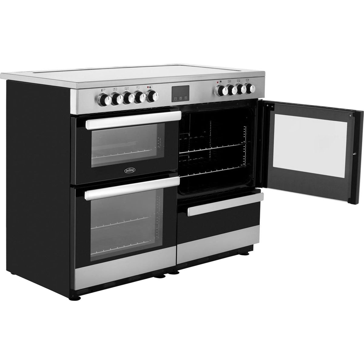 Belling Cookcentre110E 110cm Electric Range Cooker with Ceramic Hob - Stainless Steel - A-A Rated