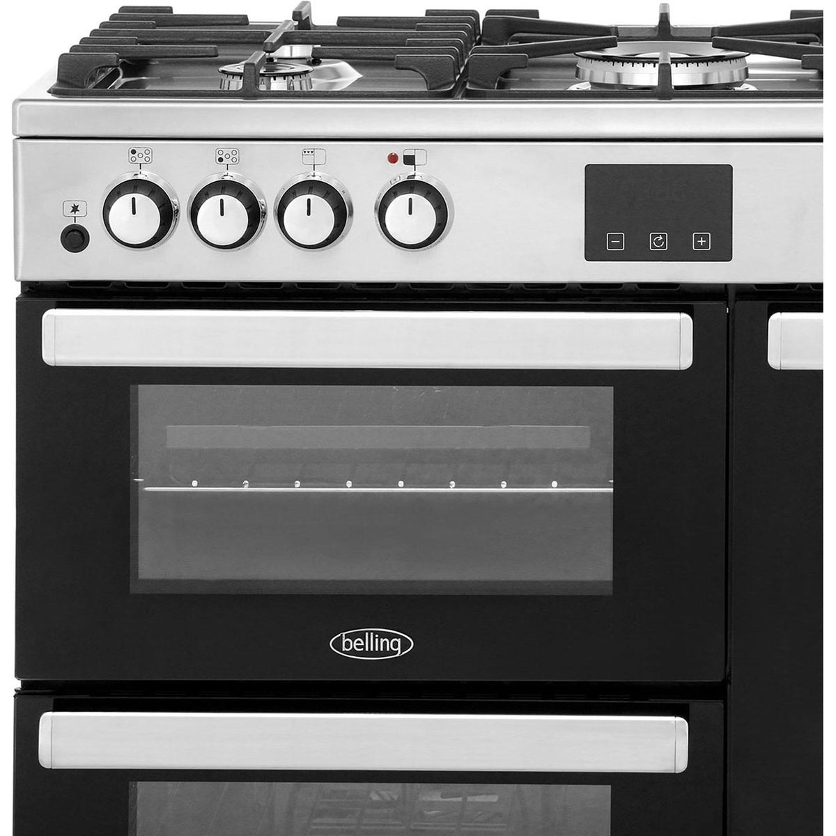 Belling Cookcentre90DFT 90cm Dual Fuel Range Cooker - Stainless Steel - A-A Rated