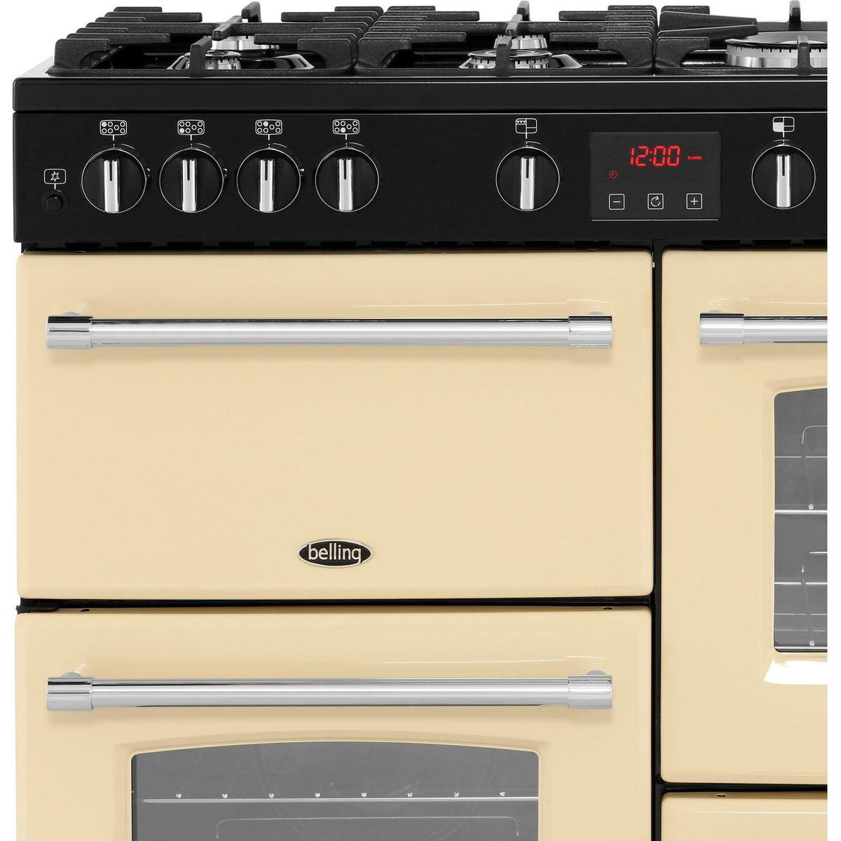 Belling FarmhouseX100G 100cm Gas Range Cooker - Cream - A-A Rated